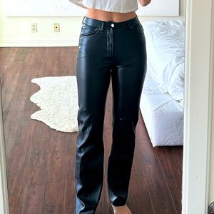 Anine Bing Vegan Leather Kat Pant